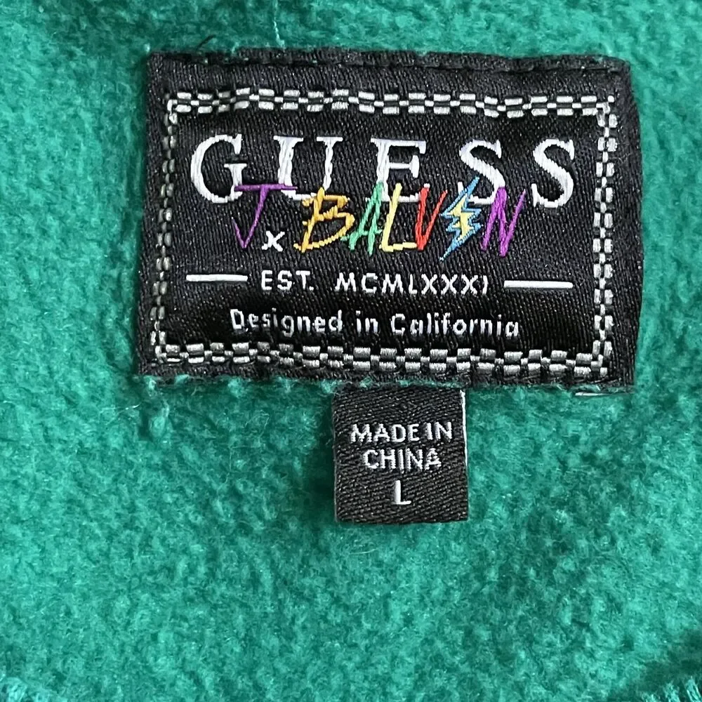 GUESS x J Balvin Vibras Crewneck Sweatshirt A$AP ROCKY Size Large EUC‎